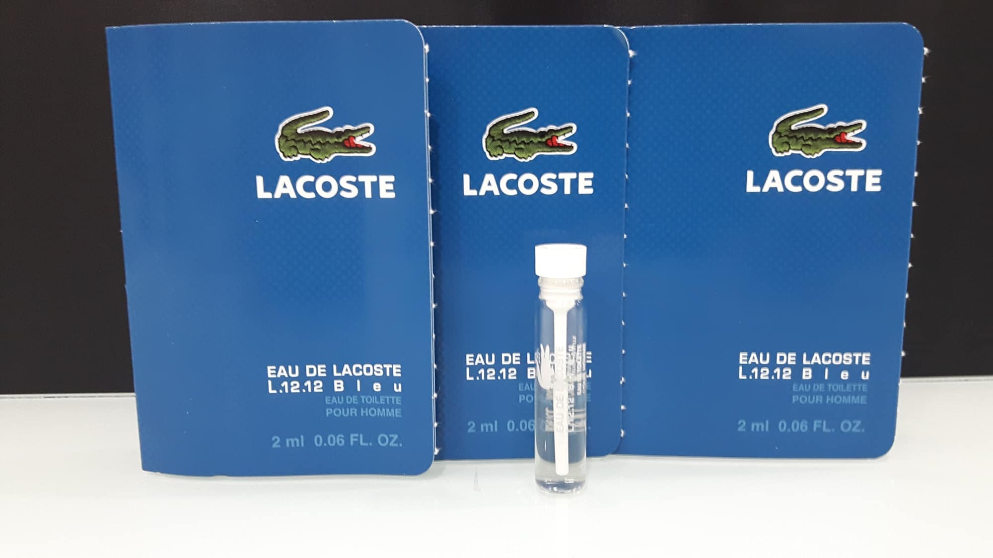 LACOSTE L.12.12. BLUE EDT POUR HOMME (M) VIALS 2ML X 2PC