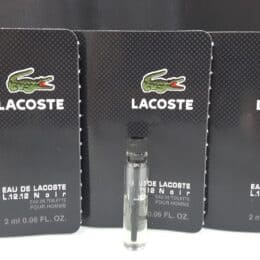 LACOSTE L.12.12. NOIR EDT (M) VIALS 2ML X 2PC