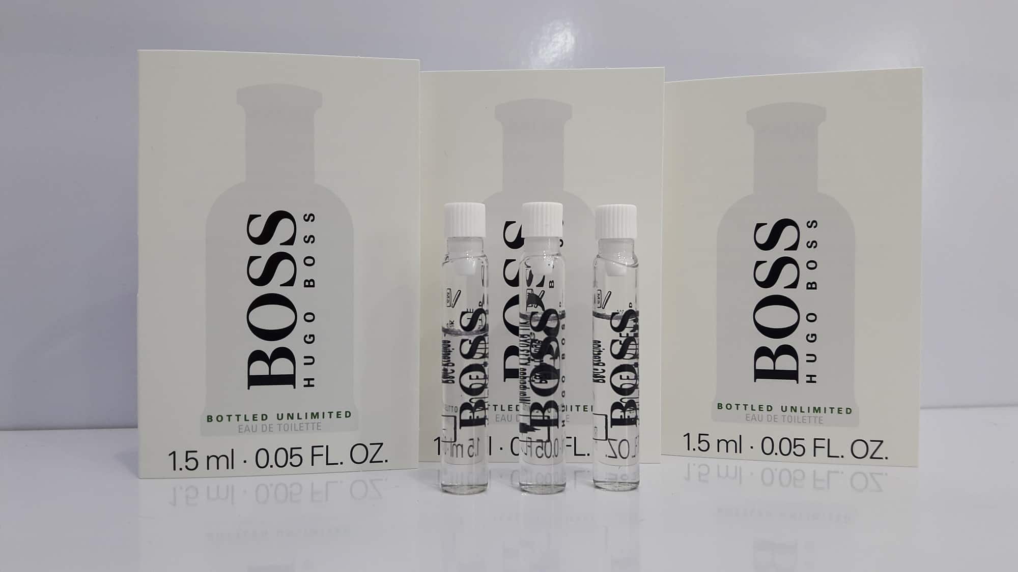 HUGO BOSS BOTTLED UNLIMITED EDT (M) VIALS 1.5ML X 2PC