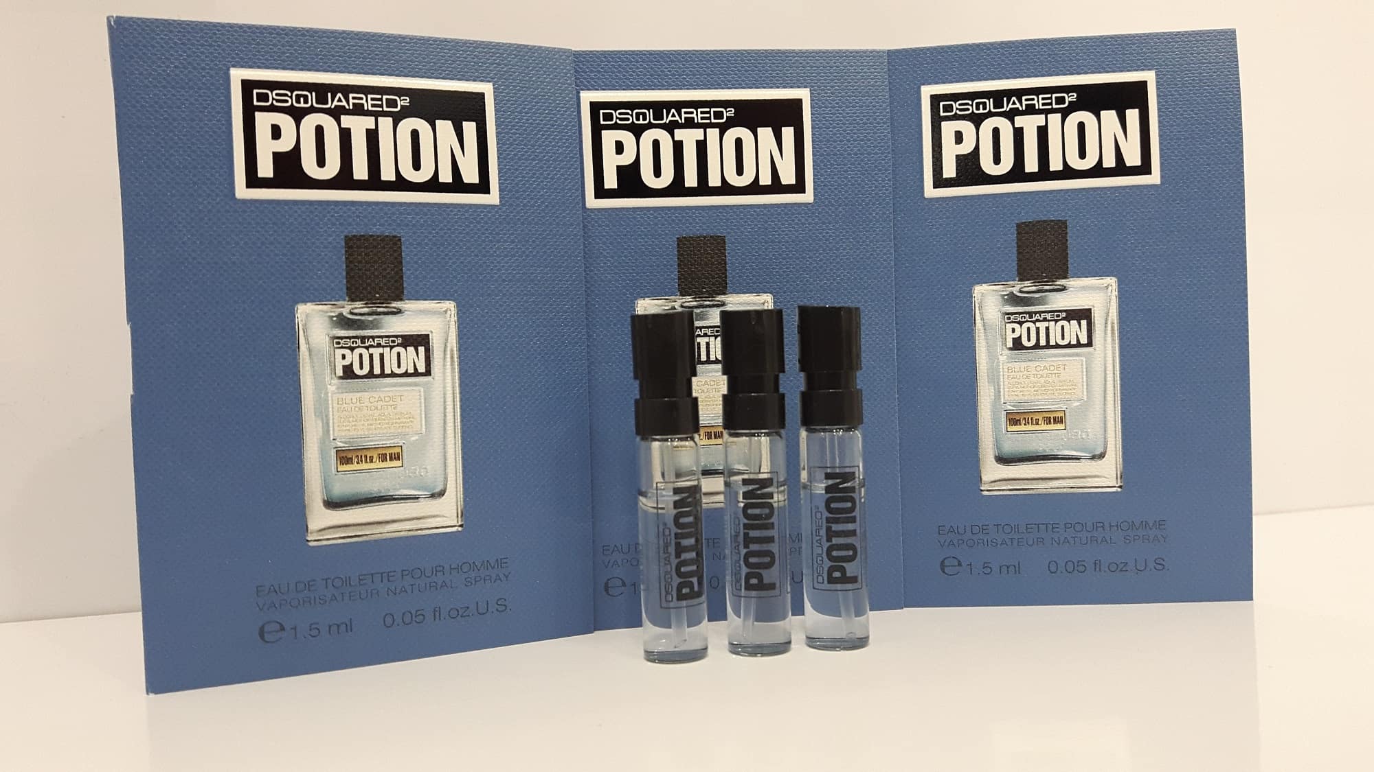 DSQUARED² POTION BLUE CADET EDT POUR HOMME (M) VIALS 1.5ML