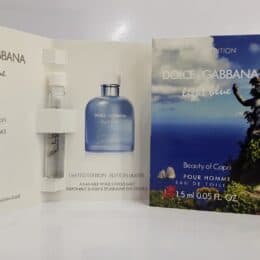 DOLCE & GABBANA BEAUTY OF CAPRI POUR HOMME EDT (M) VIALS 1.5ML X 2PC