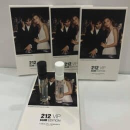 CAROLINA HERRERA 212 VIP CLUB EDITION EDT VIALS 1.5ML (M) & 1.5ML (W)