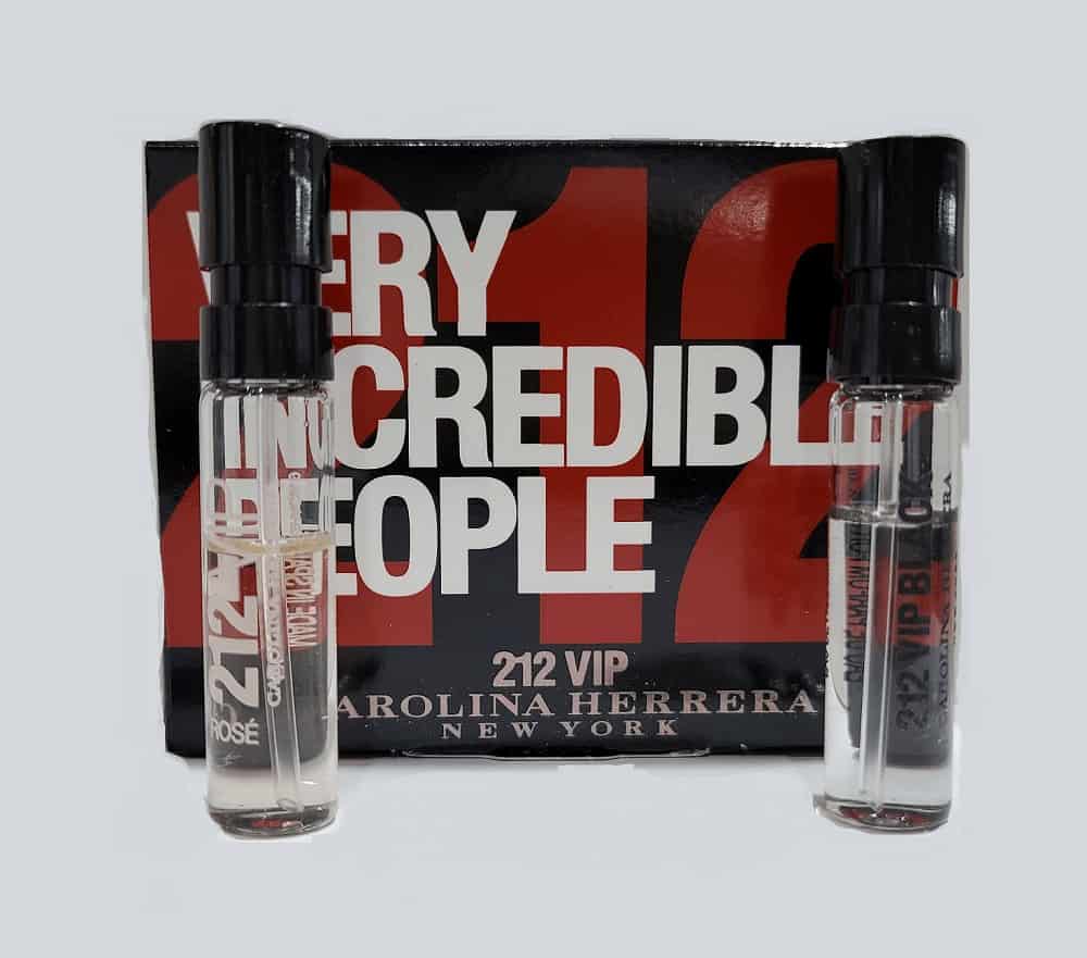 CAROLINA HERRERA 212 VIP BLACK (M) & ROSE (W) VIAL 1.5ML
