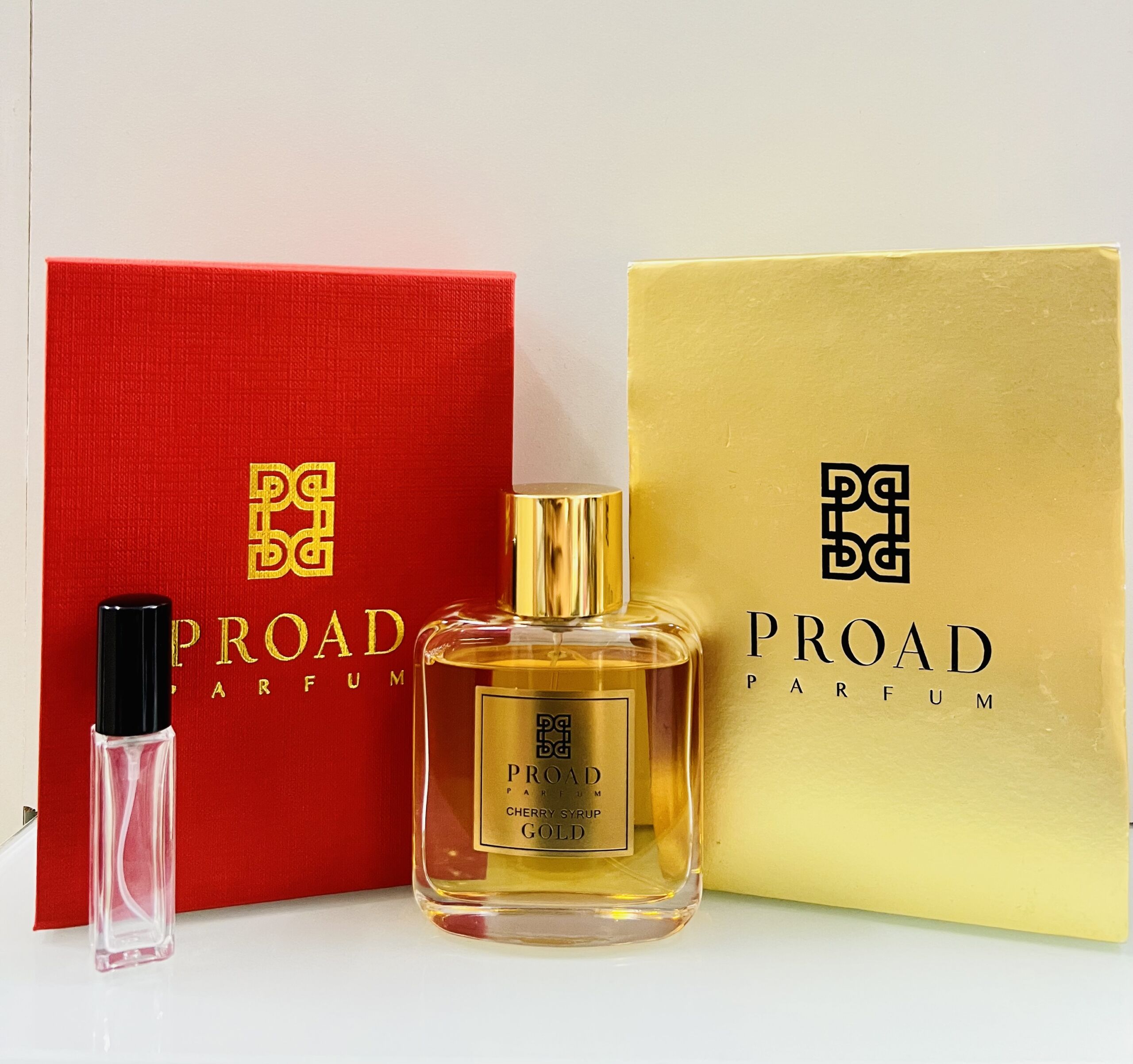 proad perfume cherry syrup gold 9ml decant spray