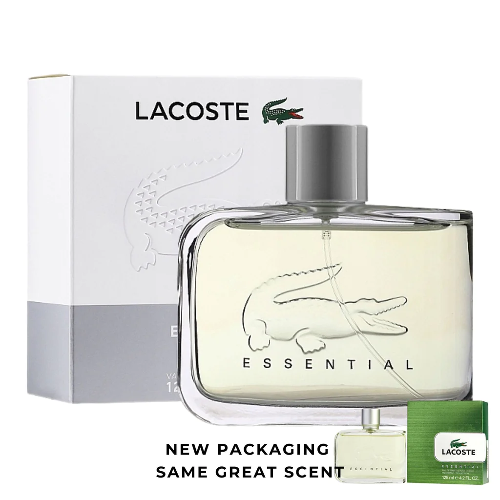 lacoste essential edt pour homme (m) 125ml newly packaging