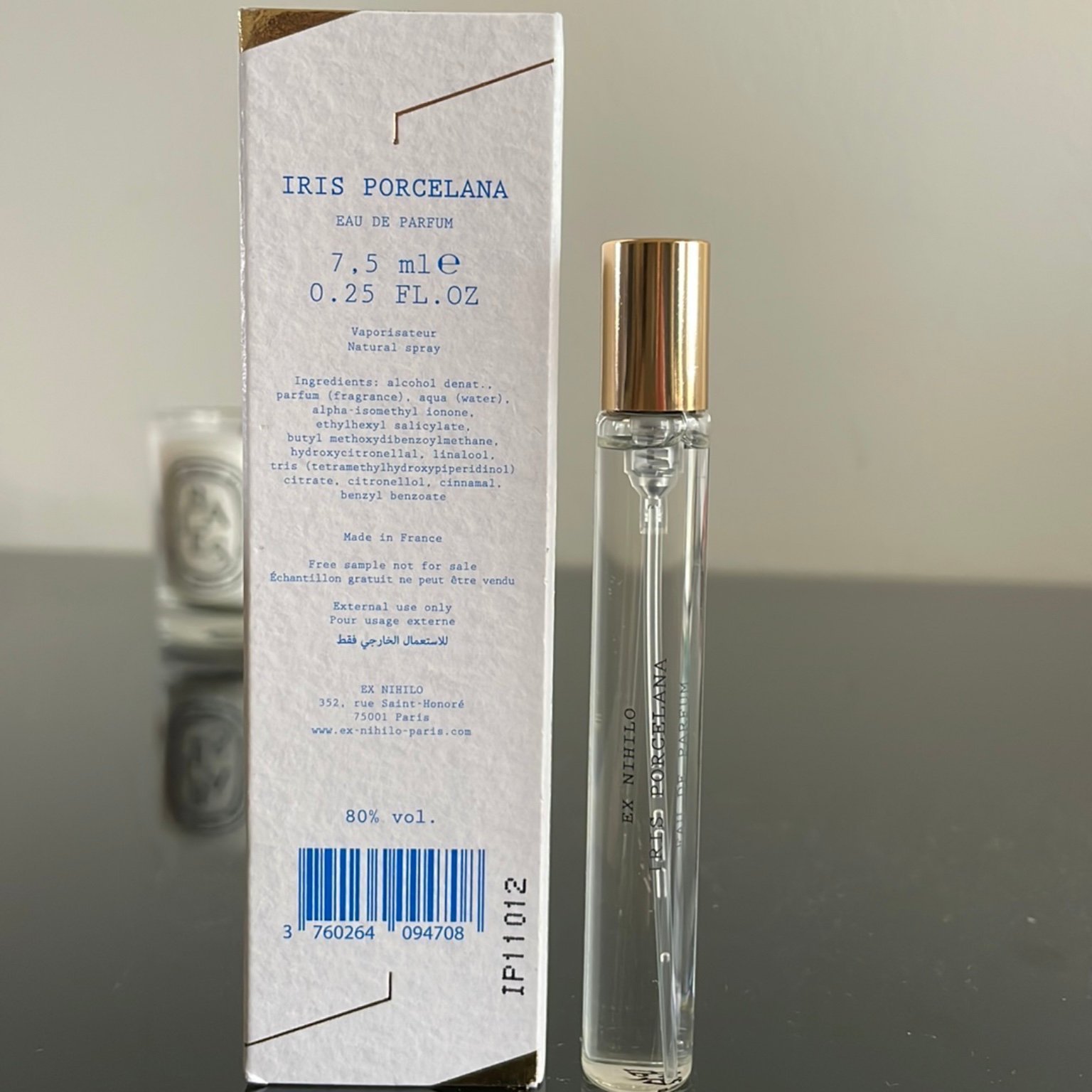 ex nihilo iris porcelana edp (u) travel spray 7.5ml