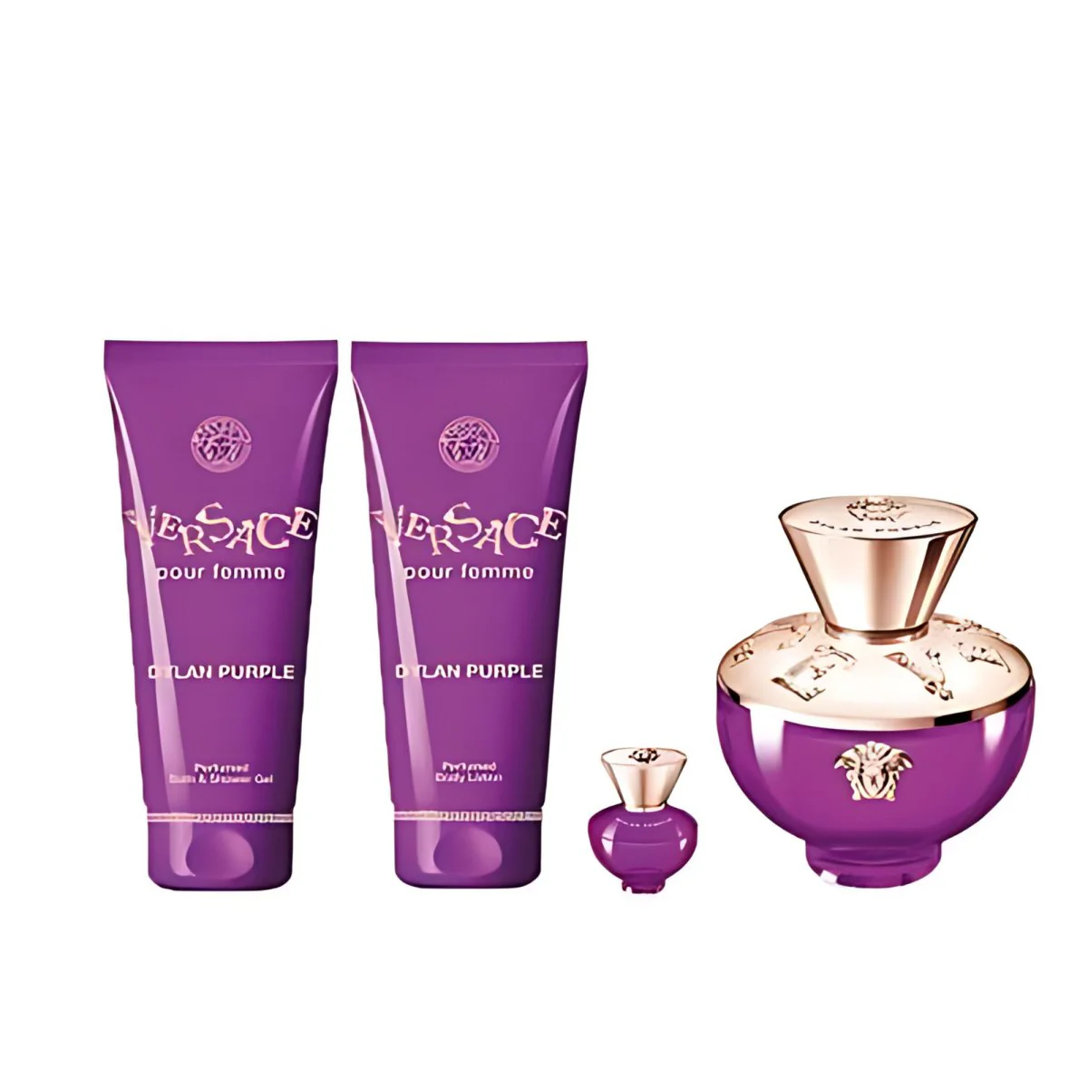 VERSACE POUR FEMME DYLAN PURPLE EDP (W) 100ML GIFT SET - Image 2