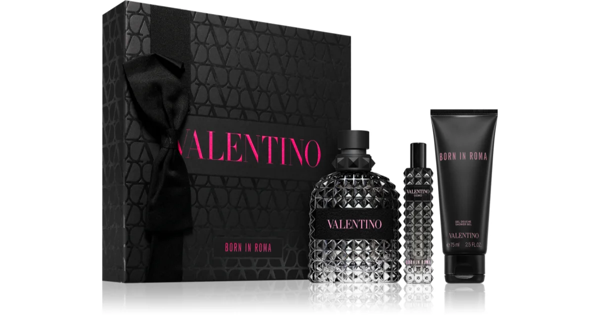VALENTINO UOMO BORN IN ROMA EDP (M) 100ML GIFT SET